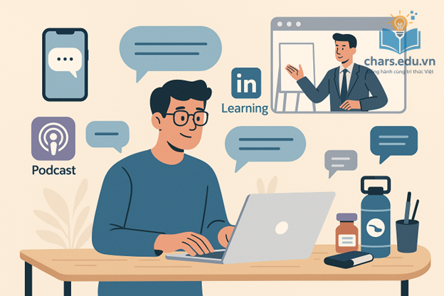 Công cụ và nền tảng học trực tuyến giúp cải thiện kỹ năng giao tiếp qua luyện tập và phân tích.