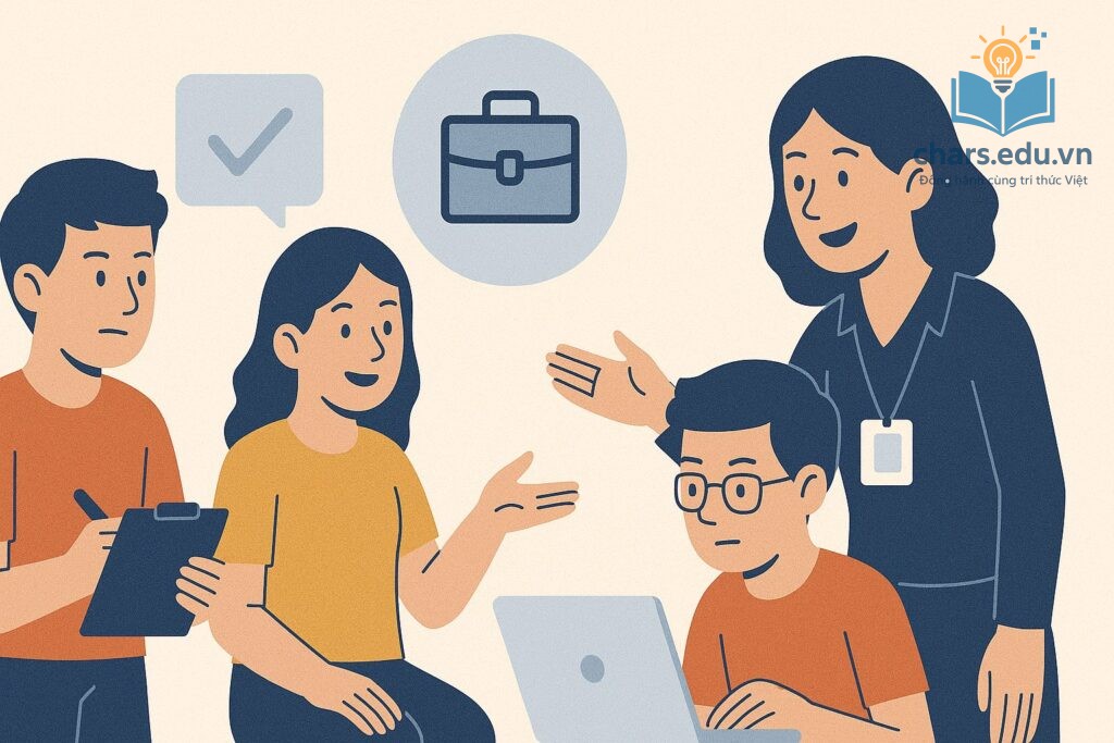 Tham gia trải nghiệm hướng nghiệp giúp học sinh phát triển kỹ năng mềm, tư duy phản biện và tinh thần trách nhiệm.