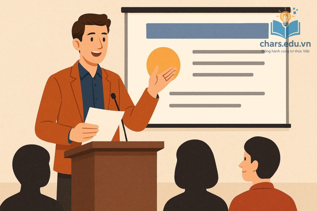 Cải thiện kỹ năng giao tiếp qua luyện tập thuyết trình giúp bạn trình bày mạch lạc và cuốn hút hơn.
