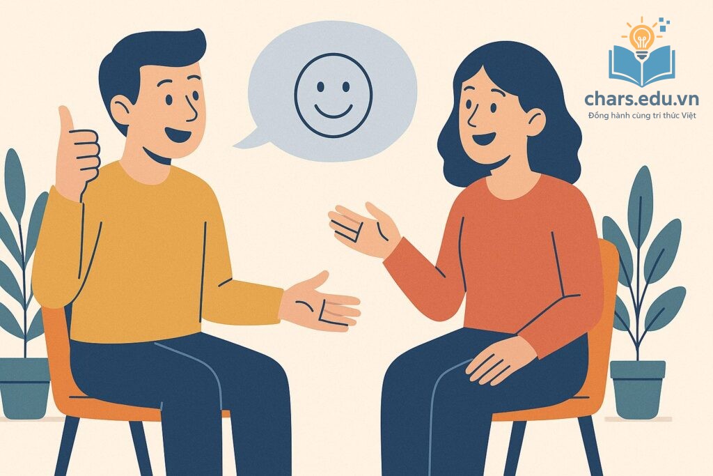 Ngôn ngữ cơ thể tích cực giúp bạn giao tiếp không nhàm chán.