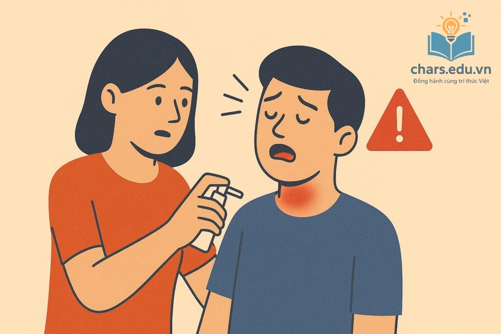 Sơ cứu khi bị ong đốt cần đặc biệt chú ý đến dấu hiệu sốc phản vệ nguy hiểm.