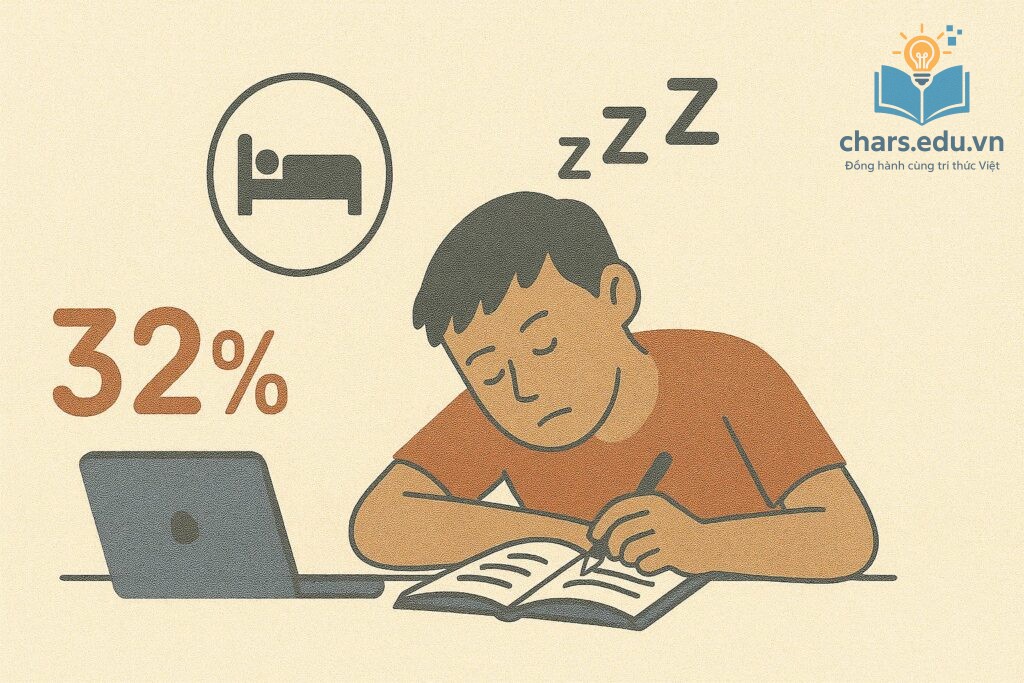 Thiếu ngủ làm giảm khả năng tập trung đến 32%, ảnh hưởng nghiêm trọng đến hiệu suất công việc.