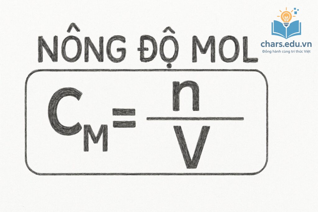 Cách tính nồng độ mol trong bài tập hóa học.